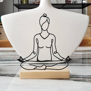 Yoga Pose home and office bookshelf, table decor gift