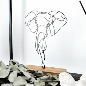 Elephant Shelf Decor Object, Home Office decoration aesthetic design gift