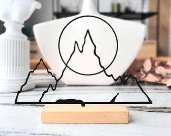 Mountains Shelf Decor home and office bookshelf decoration object living room bedroom design gift