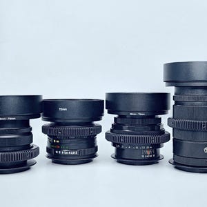 Lens Helios-44m 58mm, Mir-1B 37mm, Jupiter-9 85mm, Jupiter-37A 135mm for Canon, Cinema Cine Modded Lenses Set For Canon EF Mount Set 4