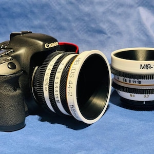 Mir-1B 2,8/37mm, Helios 44M 2/58mm Cine mod lens, Canon EF mount vintage lens, Anamorphic lens, beautiful bokeh