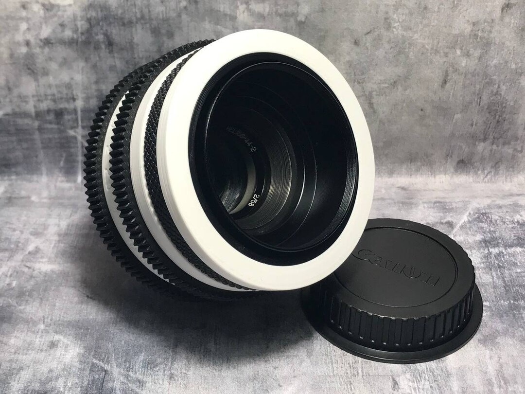 Helios 44-2 58 mm f/2.0 アナモルフィックレンズ：シネモッド、Canon