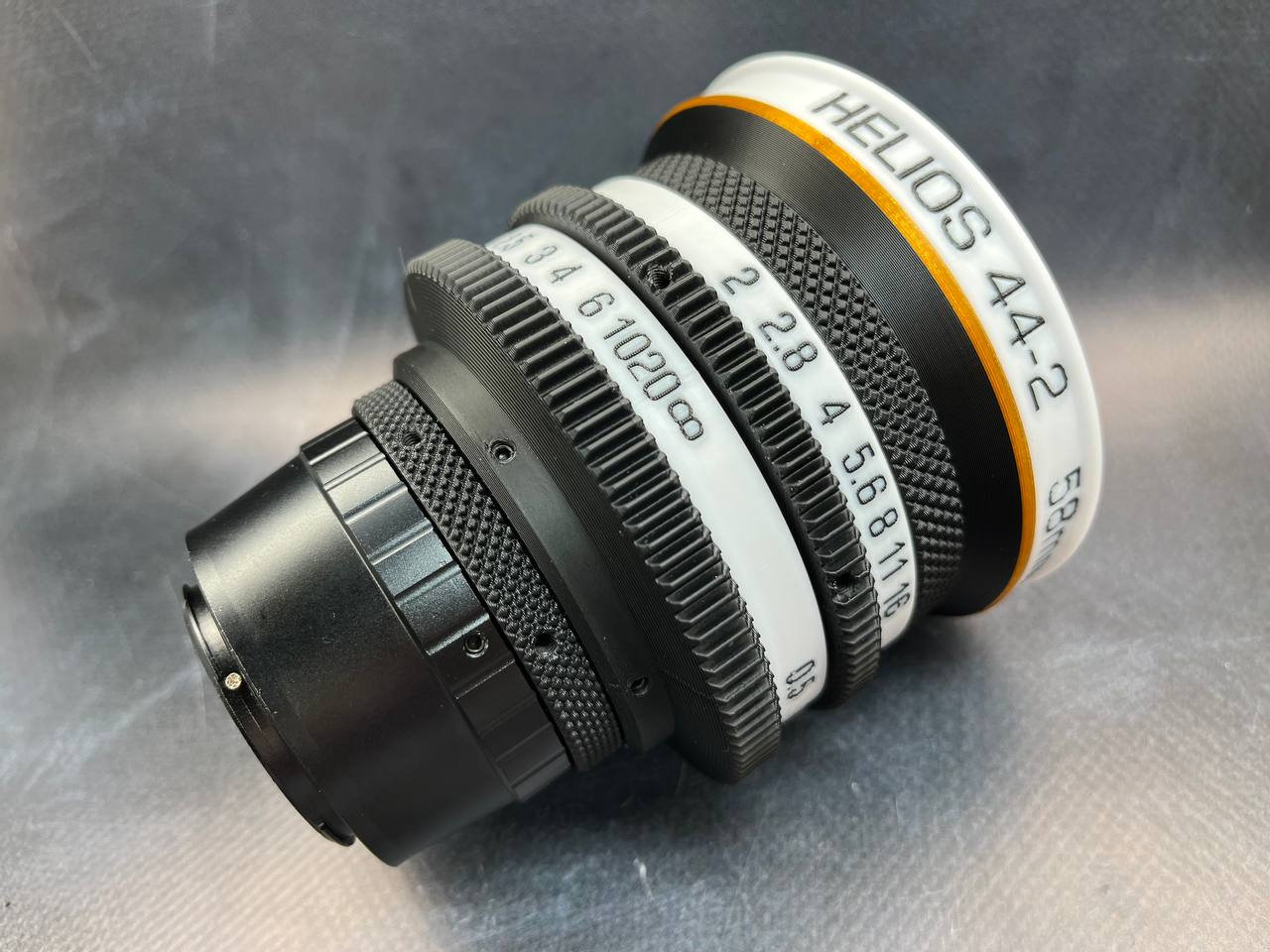 Hand-rehoused Helios 44-2 58mm F2 Cine Mod Lens, Canon EF / Sony E