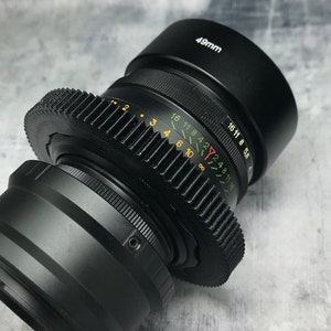 Helios-44-2 58mm F2 Cine Mod Lens - Blue Anamorphic Bokeh & Flare - For Canon, Sony, Fuji, Etc.