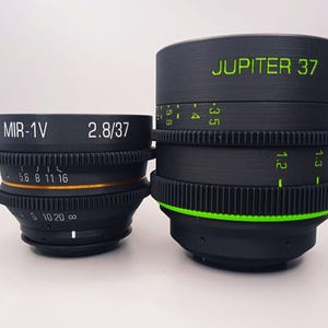 Cinema Rehouse Lens Set 37mm Mir-1, 135mm lens Jupiter-37 Canon EF Mount