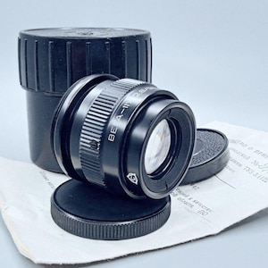 Lens Vega-11U 50 mm f/ 2.8 Copy TESSAR Mount M 39  Vinage Lens