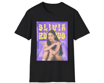 Olivia Rodrigo Vampire graphic T-Shirt, Unisex Stylish Colourful Merch, Fashionable Sour Tee, Photography Poster Shirt, Music Fan Gift