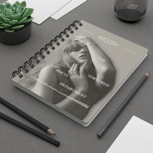 Taylor Swift graphic Notebook, TTPD Merch, The Tortured Poets Department notepad, Photo artistic book, Music Fan Journal, Fan art diary imagen 5