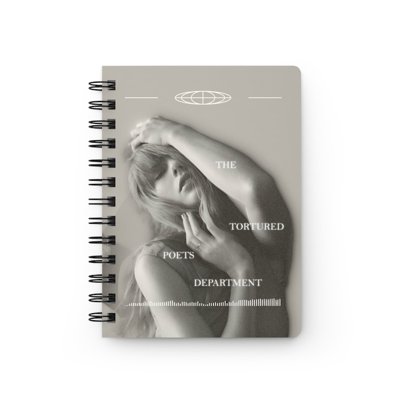 Taylor Swift graphic Notebook, TTPD Merch, The Tortured Poets Department notepad, Photo artistic book, Music Fan Journal, Fan art diary imagen 2