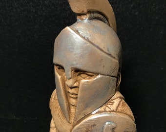 Mini Römischer Soldat Statue, Krieger, Handgemachtes Ornament