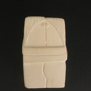 The Kiss Brancusi Mini-Kopie handgefertigte Mini-Statue 2,9 Zoll Keramikskulptur Bild 5