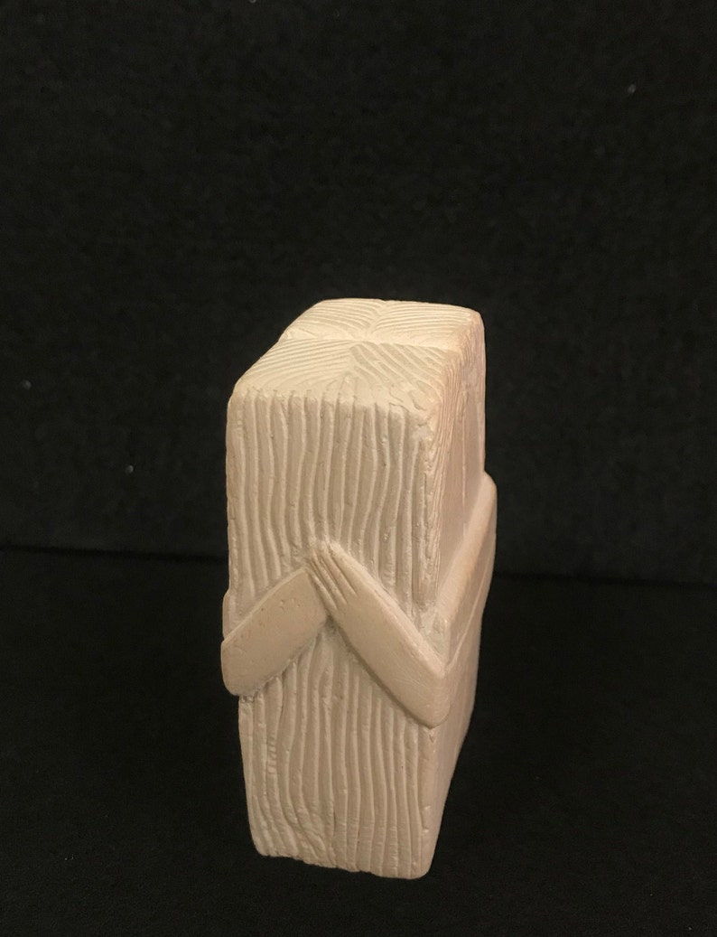 The Kiss Brancusi Mini-Kopie handgefertigte Mini-Statue 2,9 Zoll Keramikskulptur Bild 6