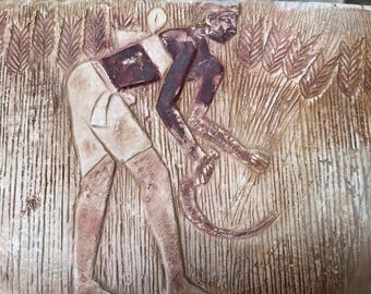 古代エジプトの豊穣のレリーフ - エジプトの陶器製壁画