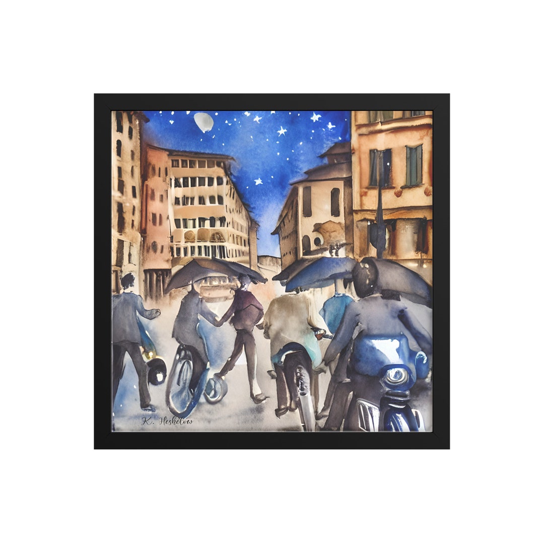 Florence Italy Print Framed Italian Art Prints Italy Art Etsy
