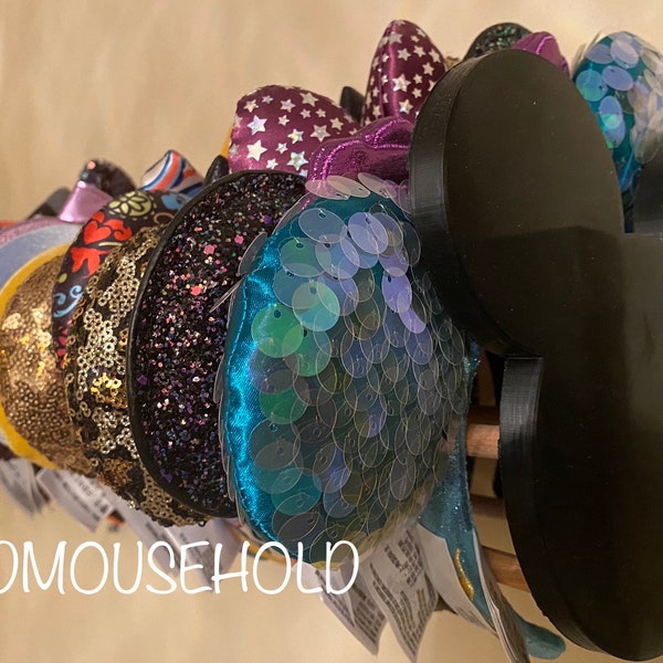 Mouse Ear Headband Holder Wall Display Original 3D Printed Product of the USA