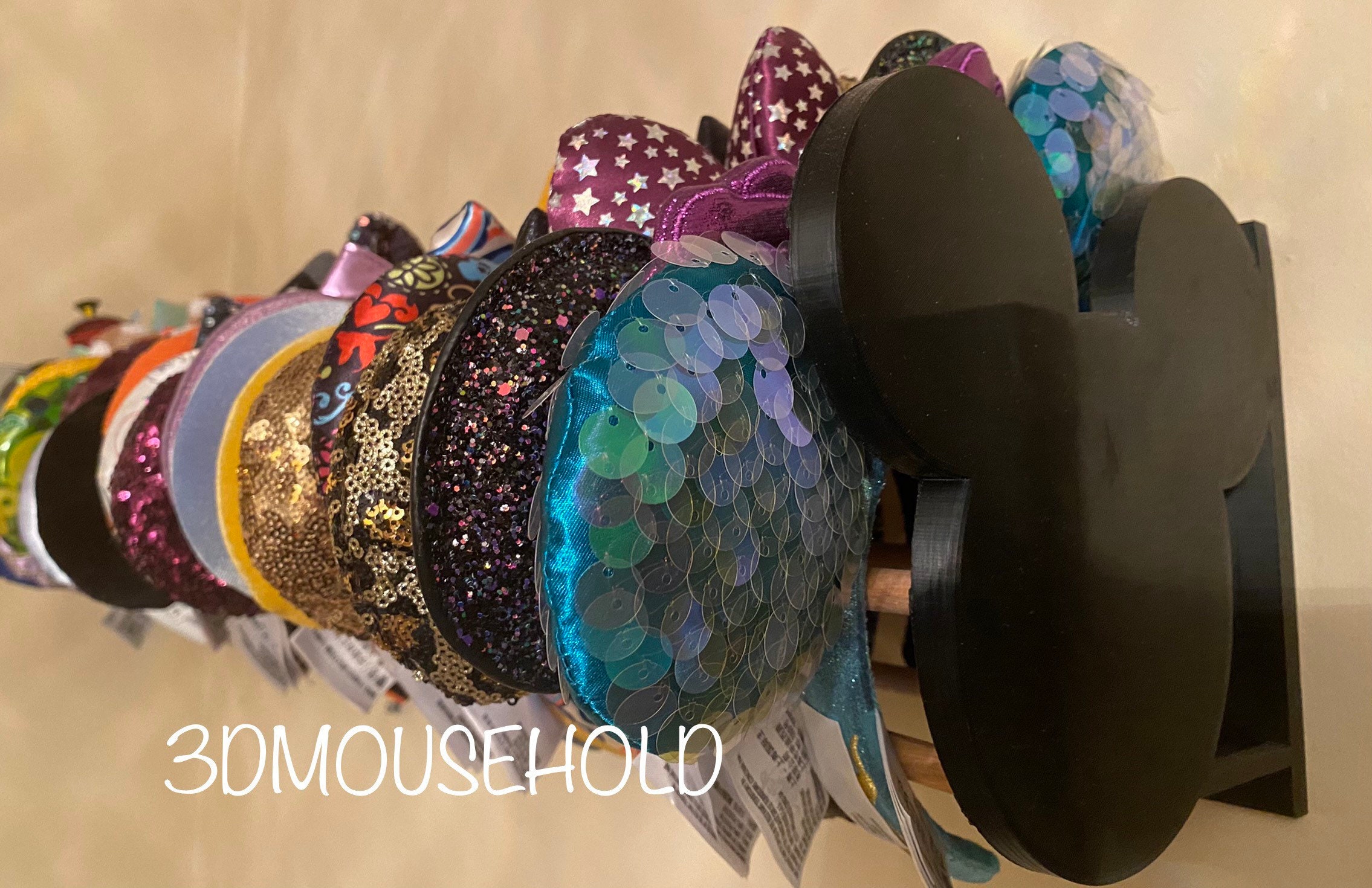 Mouse Ear Holder Wall Display Original 3D Printed Product of the USA