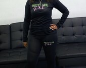AKA Pretty Girl Pink Yoga, Gym, 2 Piece, Workout Set