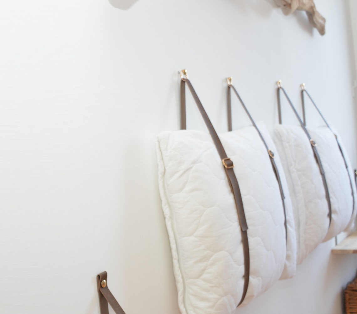 2pcs King Queen Bed Frame Headboard Pillow Holder Home Etsy