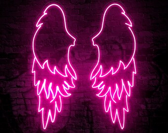 Neon Wings Etsy