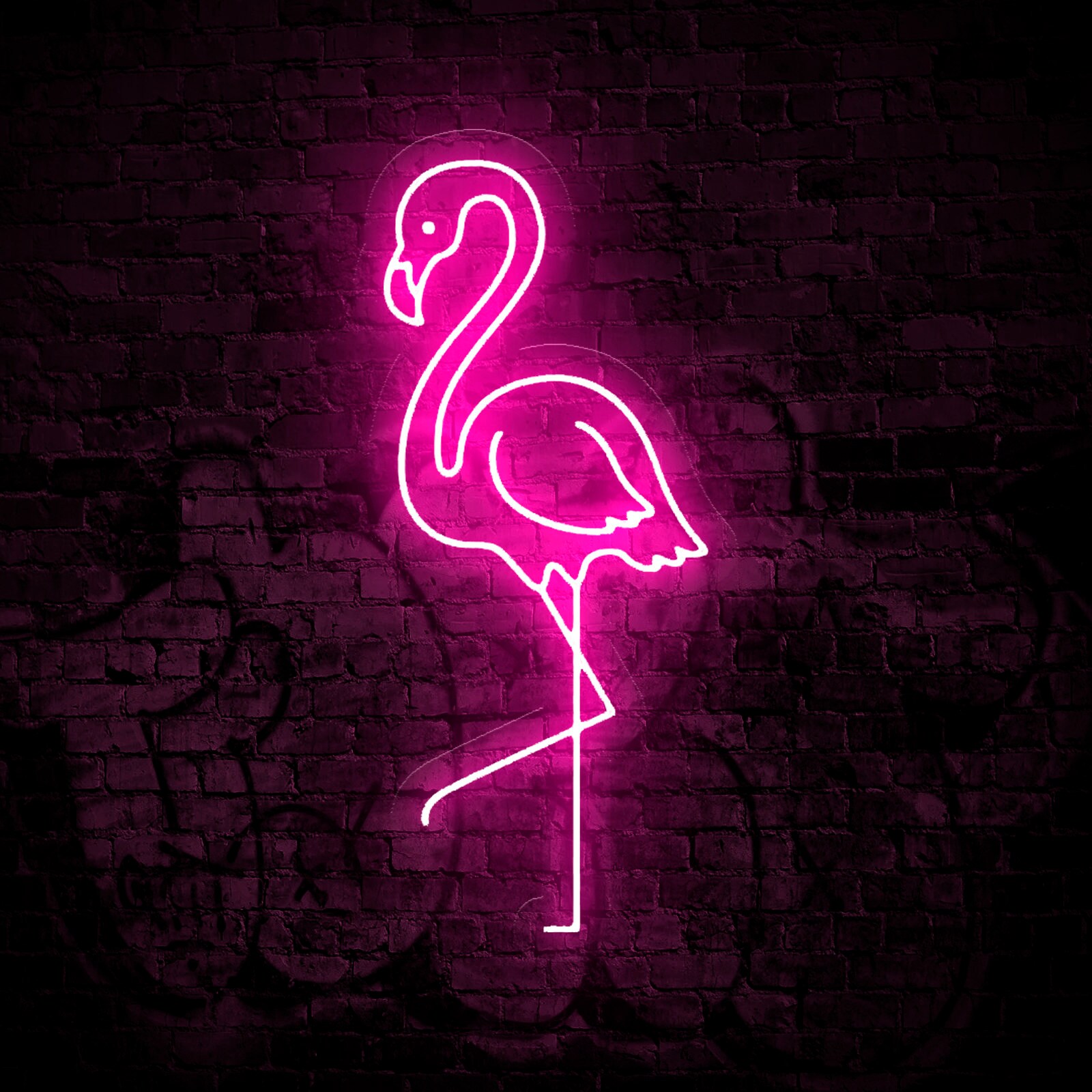 Flamingo Led Neon Sign Flamingo Custom SignHome Neon Etsy