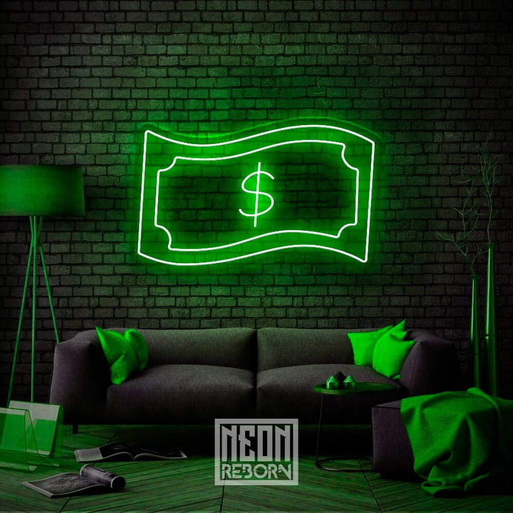 Dollar Led Neon SignPersonalized Gift Money Sign Wall | Etsy