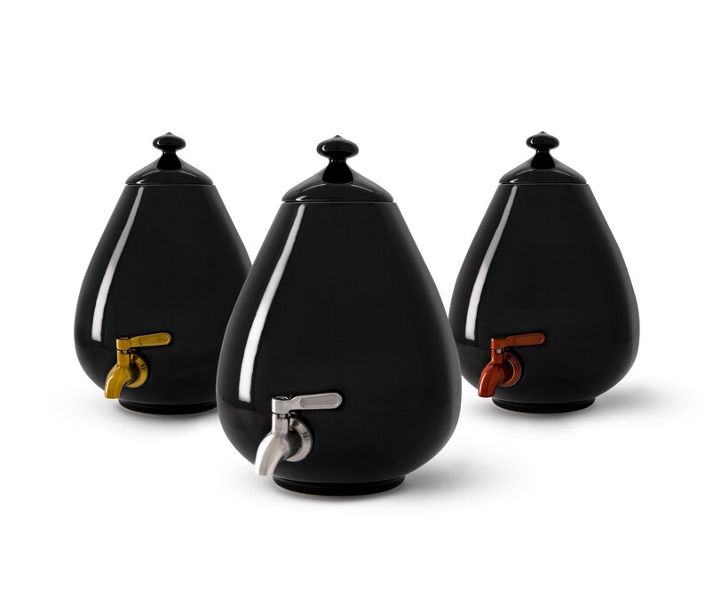 Ceramic Water Dispenser crock With Metal Tap 1.3 Gal. 5L Etsy