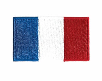 IR Tan France Flag French Drapeau Coyote Brown 2x3.5 IFF Infrared Tactical Morale Hook-and-Loop Patch