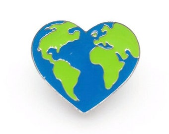 Earth Heart Travel Pin