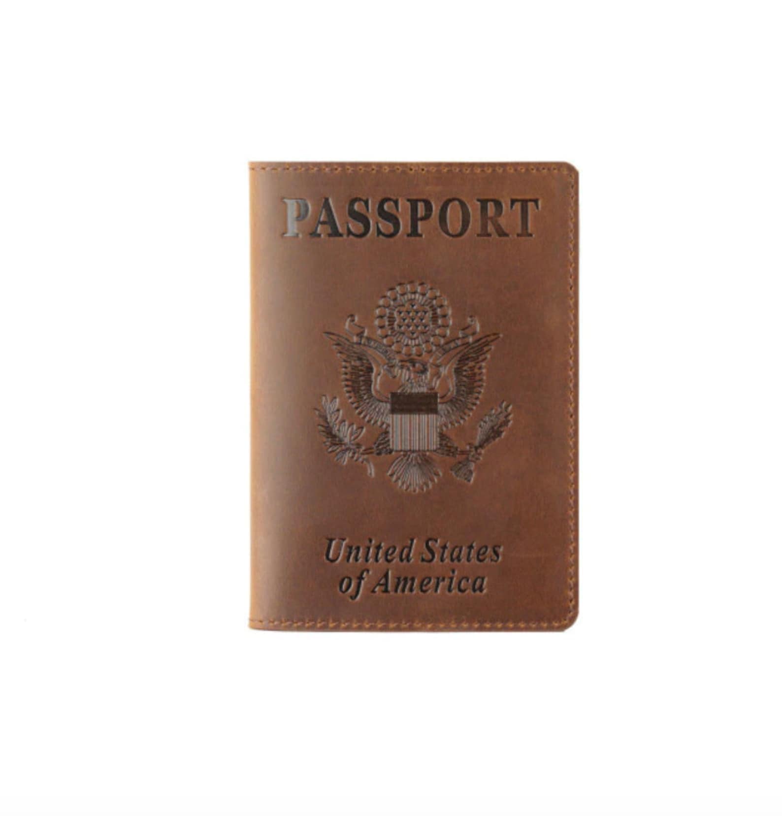 United States of America Leather Passport Cover Etsy