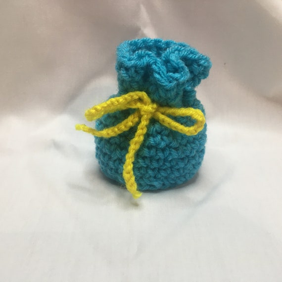 Simple crochet dice bag small Etsy