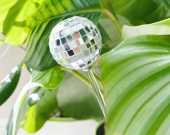 Disco Ball Plant Stakes Houseplant Accessory | 2 Pack
