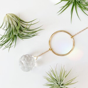 Air Plant Suncatcher Holder | Houseplant Accessory Display Window Hanging | Kylie