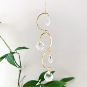 Arch Mobile Suncatcher | Crystal Prism Window Hanging Decor