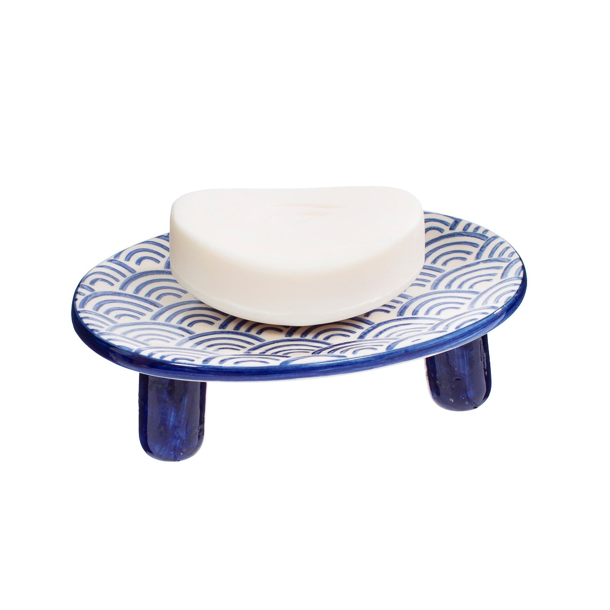 Blue Soap Dish Bathroom Decor Soap Dish with Drain Etsy