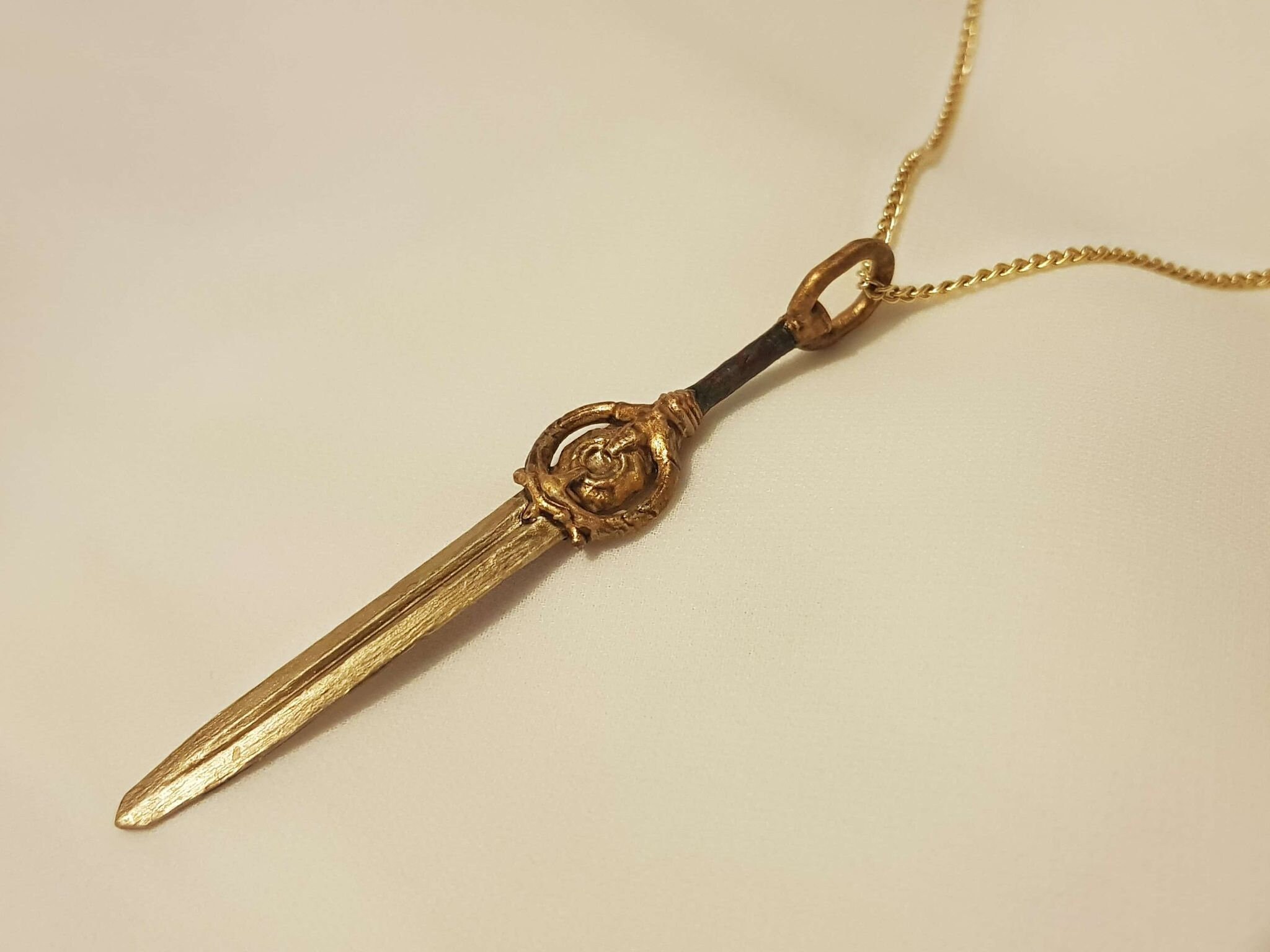 Elder Scrolls Inspired Skyrim ESO Dawnbreaker Necklace Sword Etsy UK