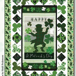 Hello Lucky Quilt Kit - St. Patricks Day Quilt Kit - Henry Glass Fabrics - 100% Cotton Quilting Fabrics