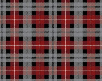 FLANNEL Tartan Plaid Red by Riley Blake Designs - F638 RED - 100% Cotton Flannel Quilting Fabric