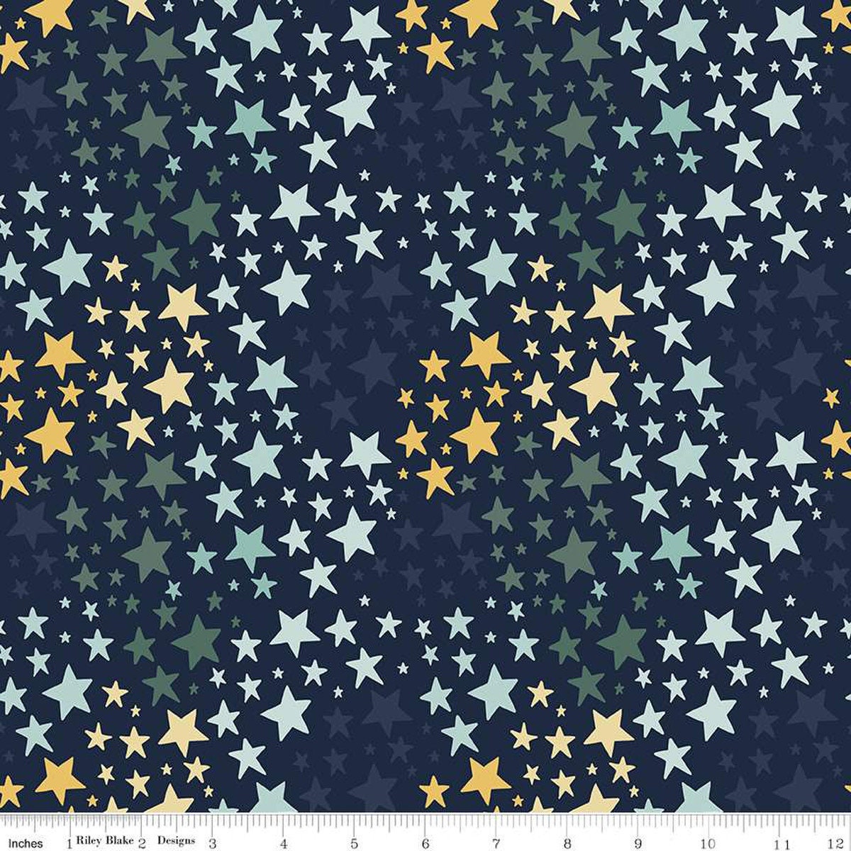 It's A Boy Stars Navy Baby Boy Fabric- Riley Blake Designs - C13254 ...