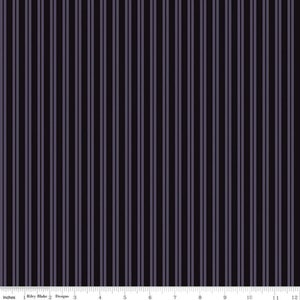 Spooky Hollow Eggplant Stripes - Melissa Mortenson - Riley Blake Designs - C10577 Eggplant - 100% Cotton Quilting Fabric - Halloween