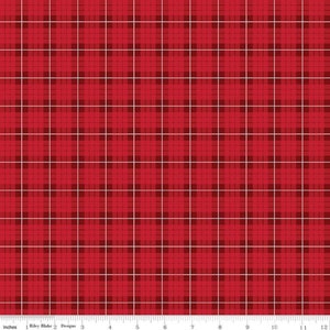 Wild at Heart - Plaid Red - Lori Whitlock - Riley Blake Designs - C9825-Red - 100% Cotton Quilting Fabric