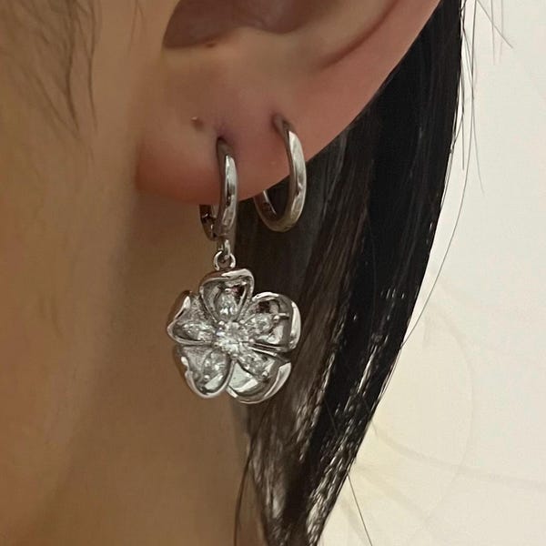 Hibiscus Flower Earrings