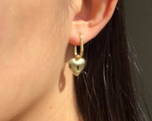 Lock and Key Gold Earring Set, Aesthetic Accessories, Minimalist Jewelry, Matching Earrings