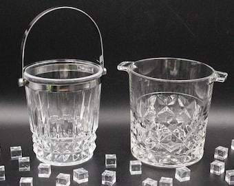 SEAU à glace cristal vintage  France