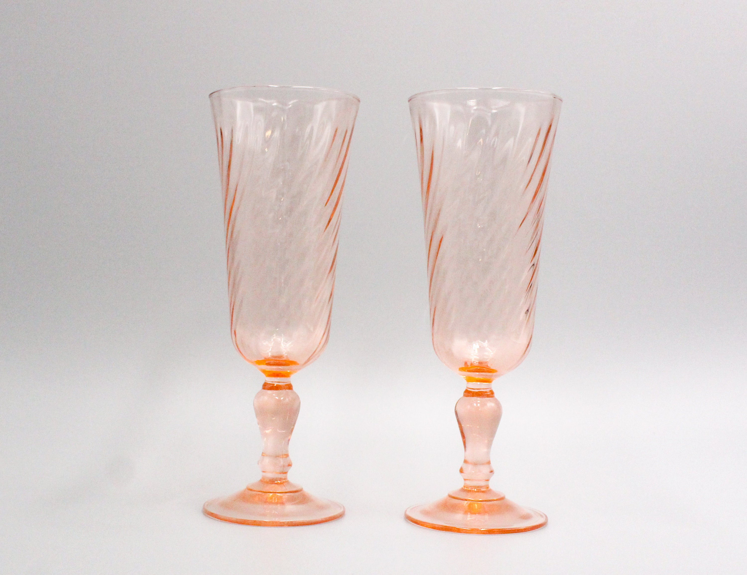 2 Flûtes Luminarc Domino Verre à Pied Noir Luminarc