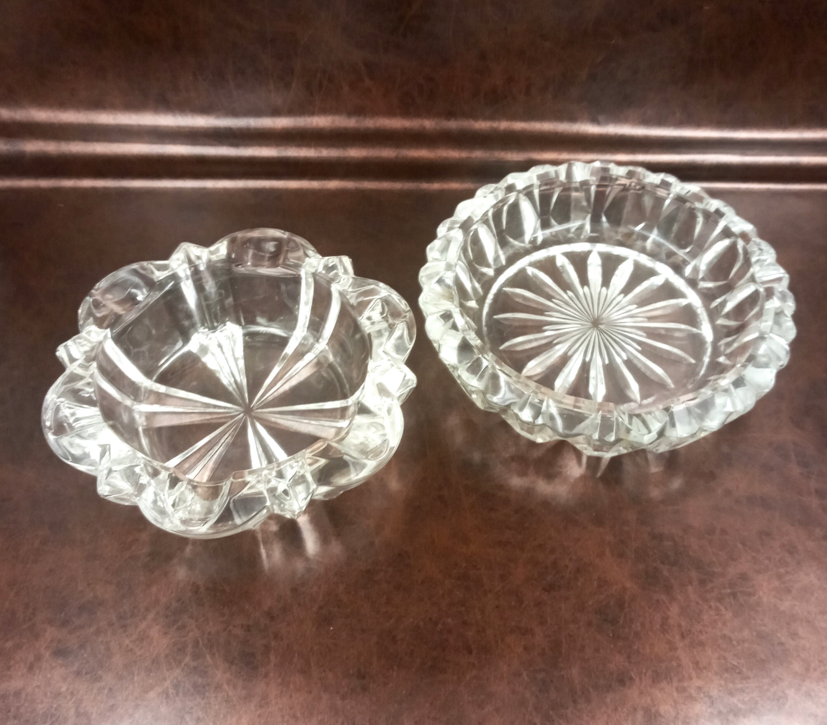 Luminarc transparent ashtray, Vintage prism model, made in France