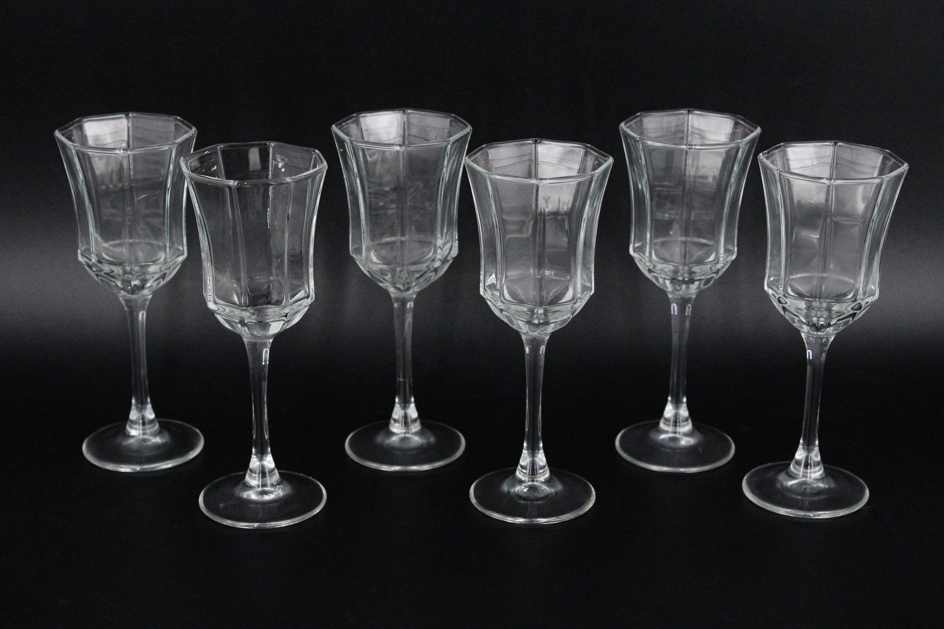 Lot De 6 Verres à Liqueur Vintage Dema Château à Tige - Verre Transparent