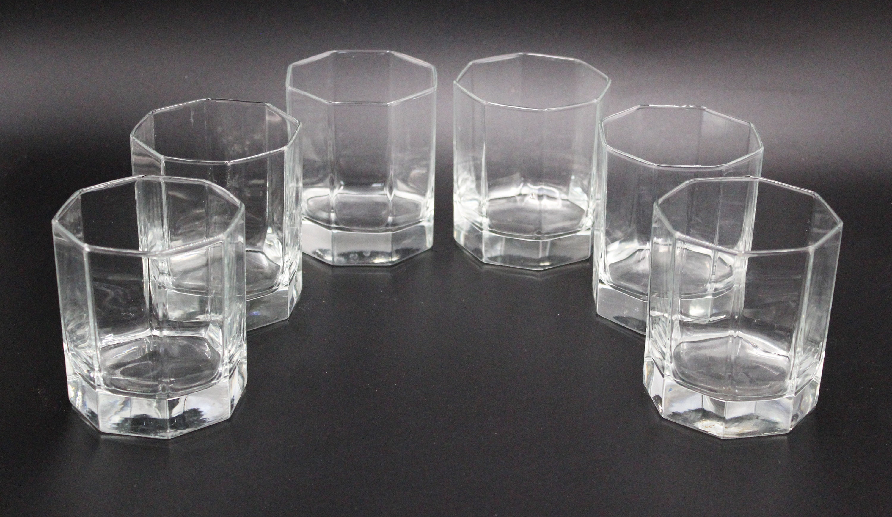 6 Verres à Whisky Transparents Vintage Luminarc Octime