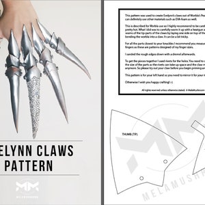 DIY KDA Evelynn Claws Schnittmuster - A4 Digitaler Download
