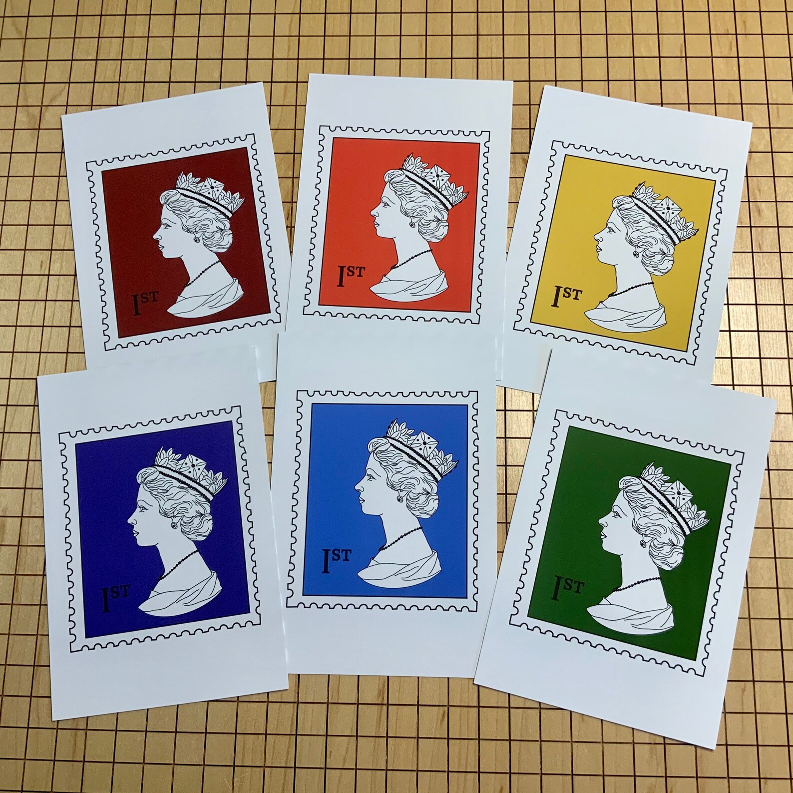 London Series QE2 Stamp 2021 4x6 Postcard Etsy