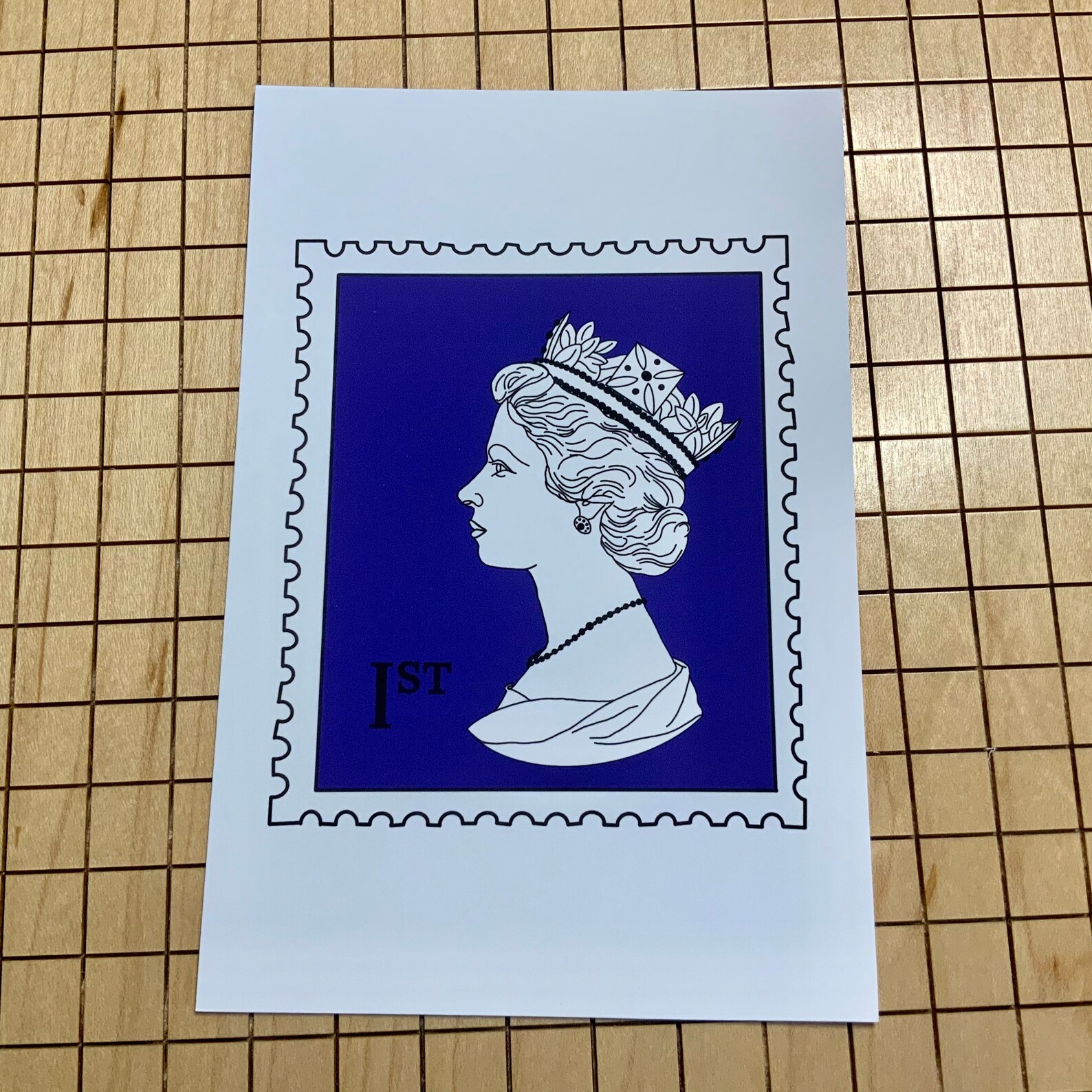 London Series QE2 Stamp 2021 4x6 Postcard Etsy